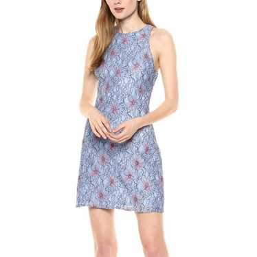 Avec Les Filles Floral Lace Sleeveless Shift Dress