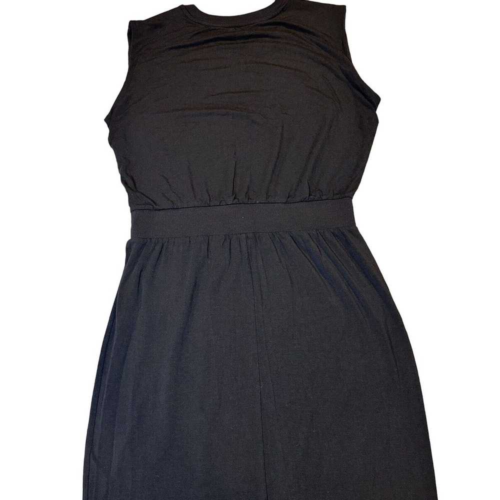 Athleta Santorini Cinch Dress Midi Black Soft siz… - image 9