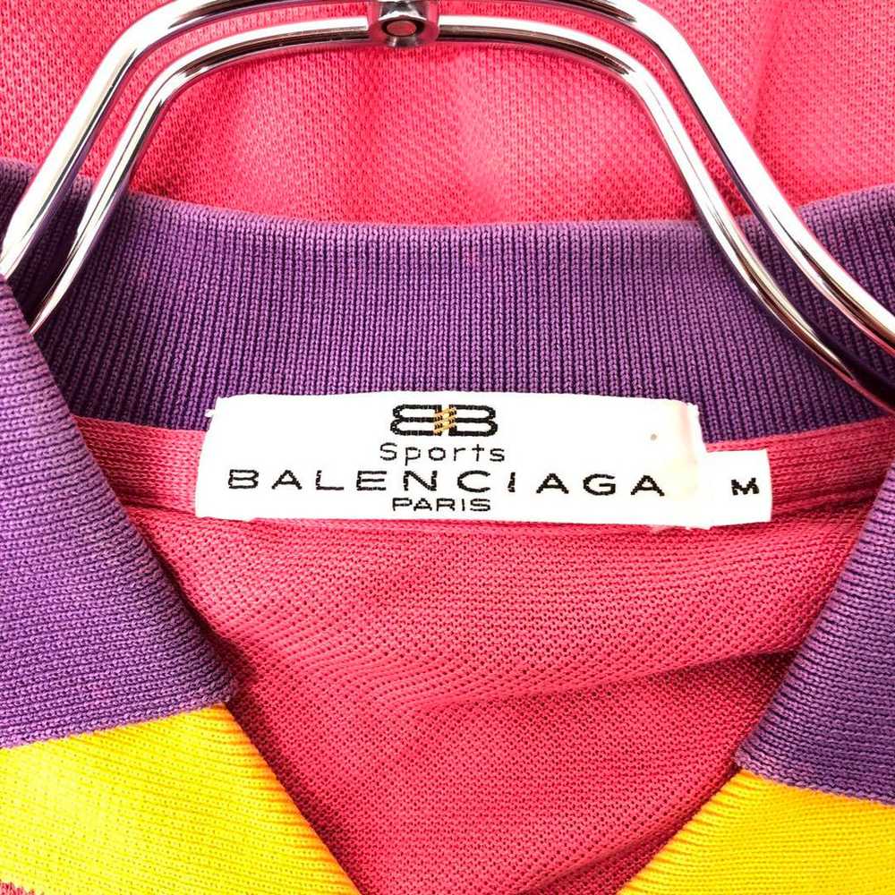 Old Vintage BALENCIAGA Sports Logo Embroidered Lo… - image 3