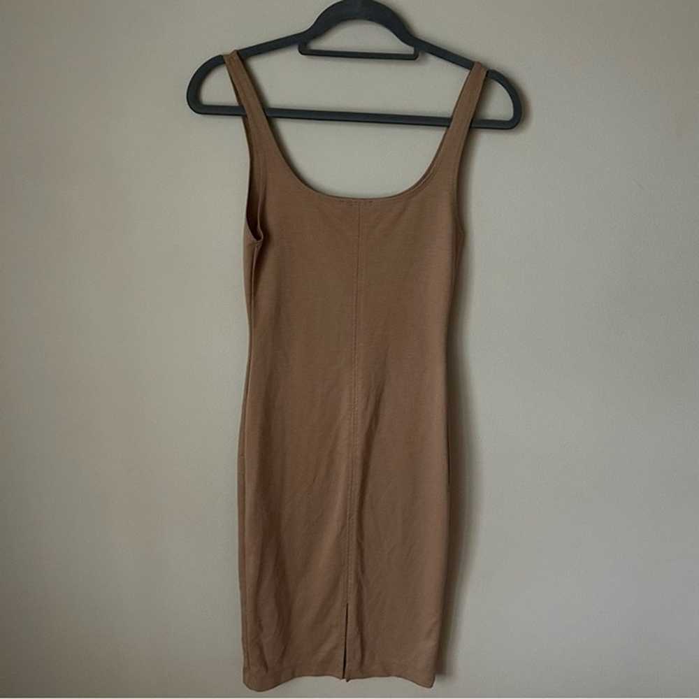 Zara Trafaluc Women’s Tan Beige Midi Bodycon Slee… - image 4