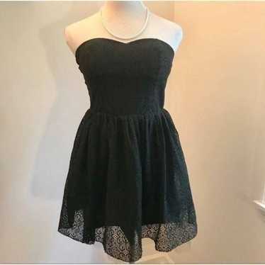 NWOT M. Fever Lace Tulle Strapless Dress