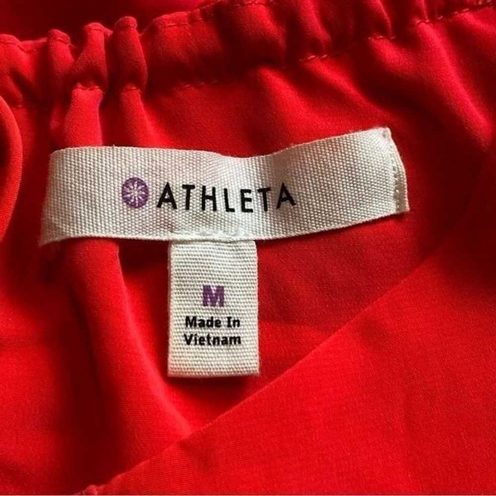 Athleta Martinique Sleeveless Neon Coral Keyhole … - image 3