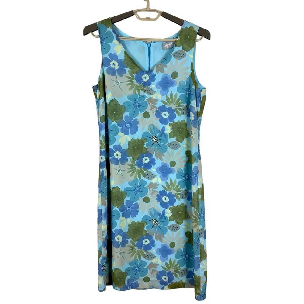 Old Navy vintage Y2K floral v-neck sleeveless dre… - image 1