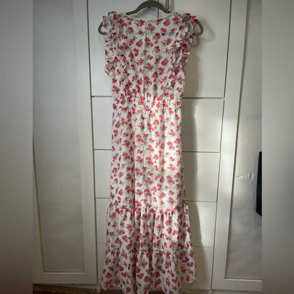 Zara floral maxi ruffle dress - image 2