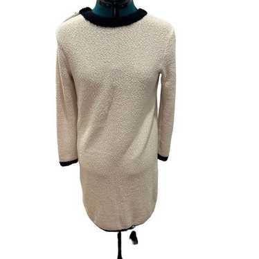 Ann Taylor cream sweater dress