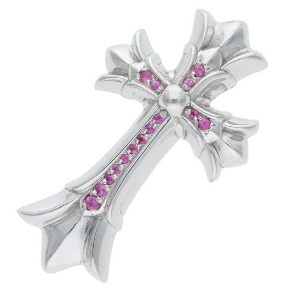 Chrome Hearts Chrome Hearts Pave Pink Sapphire Wh… - image 1