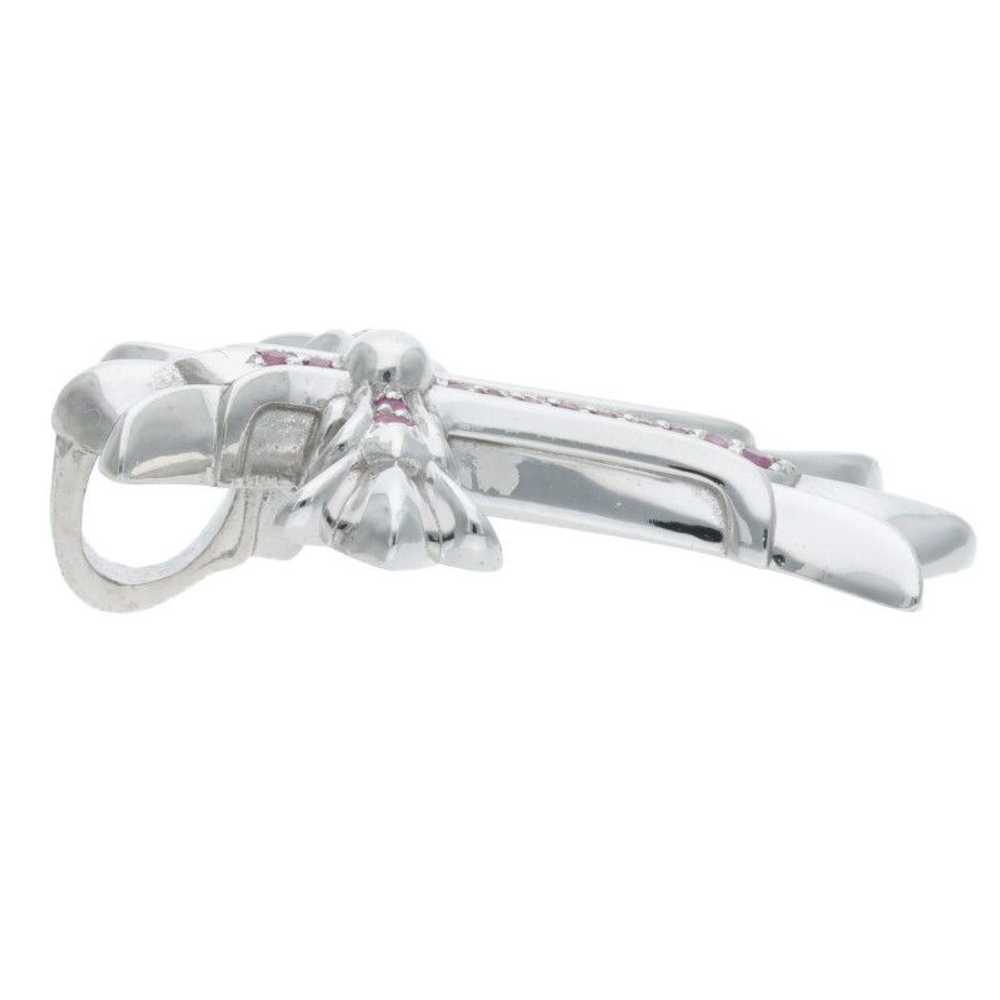 Chrome Hearts Chrome Hearts Pave Pink Sapphire Wh… - image 4