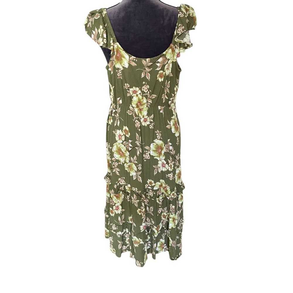 Maurices  Floral Ruffle Maxi Dress Romantic Cotta… - image 2