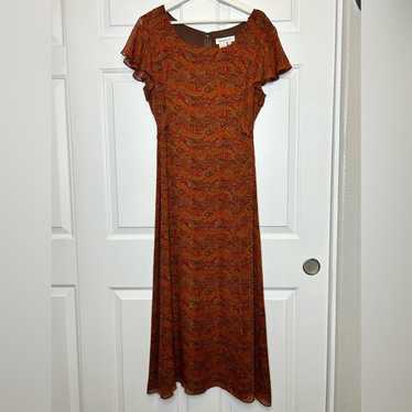 Coldwater Creek 100% Silk Maxi Dress * 16