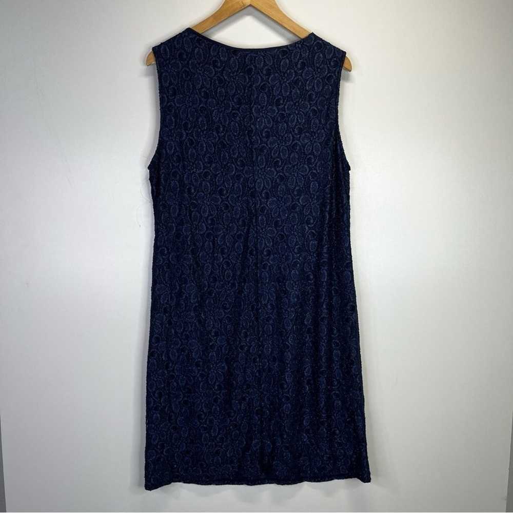 R&M Richards Lace Sleeveless dress navy blue - 18 - image 6