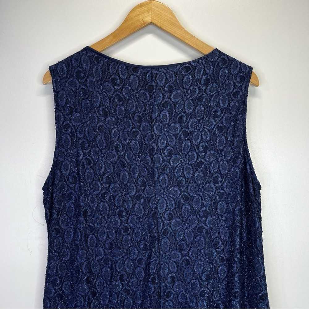 R&M Richards Lace Sleeveless dress navy blue - 18 - image 7