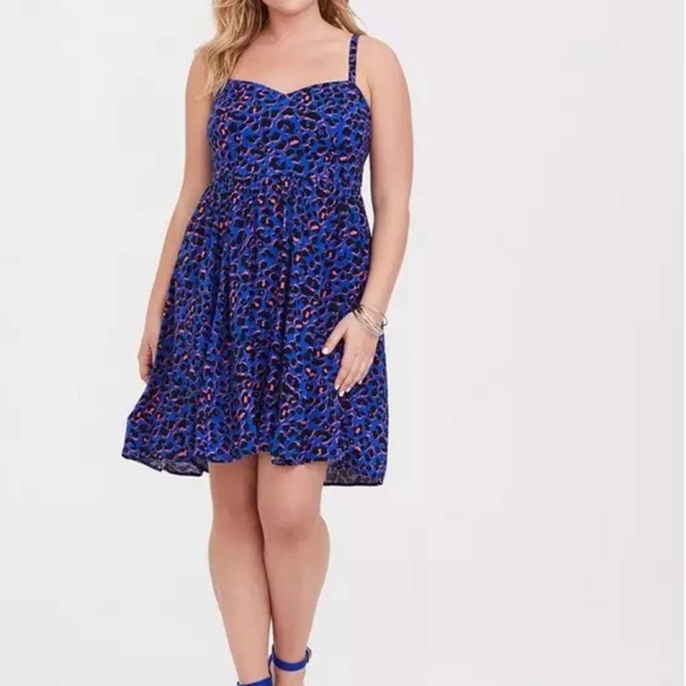 Torrid | Plus Size Sleeveless Bright Leopard Prin… - image 1