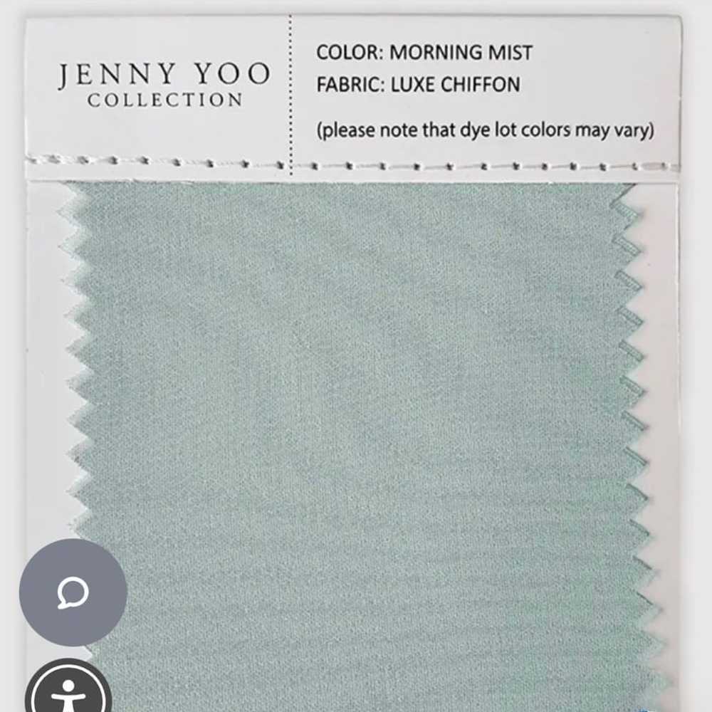 Jenny Yoo Morning Mist Flutter Dress Square Neck … - image 3