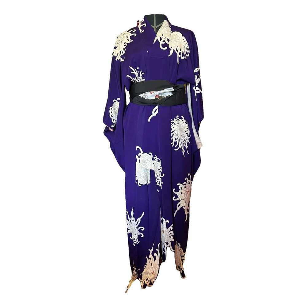 Non Signé / Unsigned Silk maxi dress - image 2