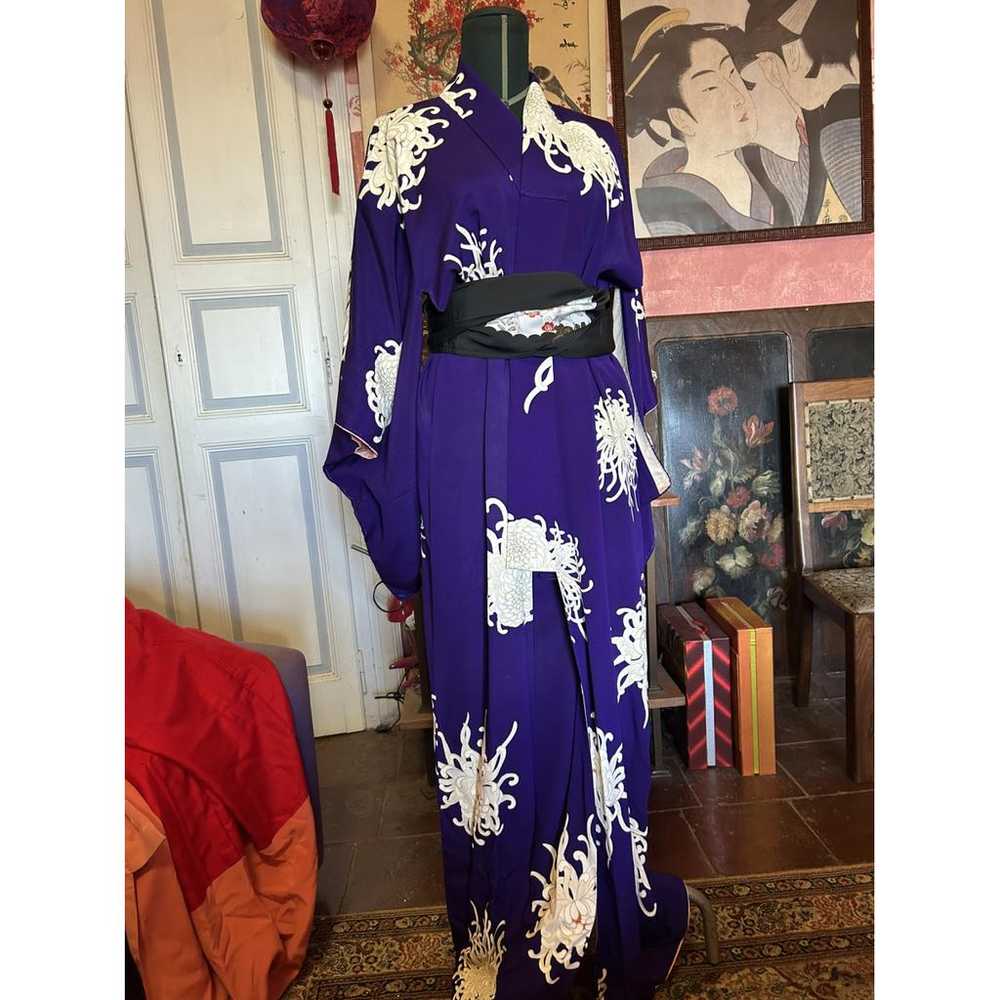 Non Signé / Unsigned Silk maxi dress - image 5