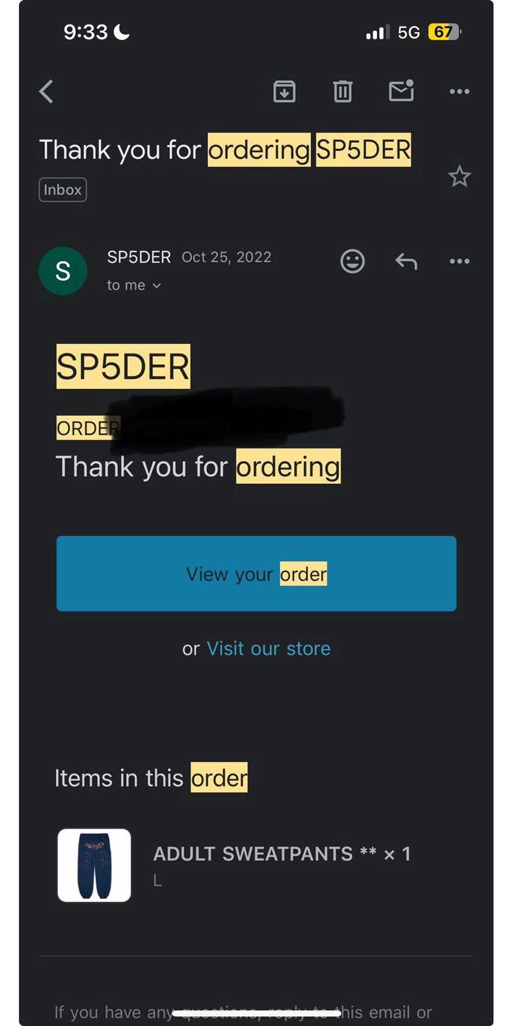 Spider Worldwide Sp5der Sweats - image 4