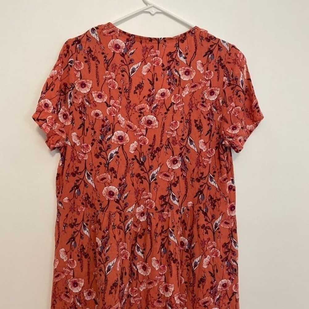 KNOX ROSE Short Sleeve Shift Dress Rose Coral ish… - image 9