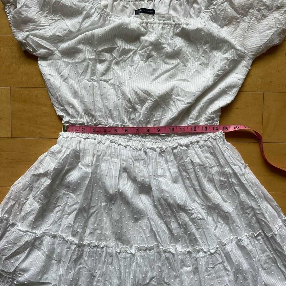 Tommy Hilfiger White Textured Boho Dress Size 12 - image 8