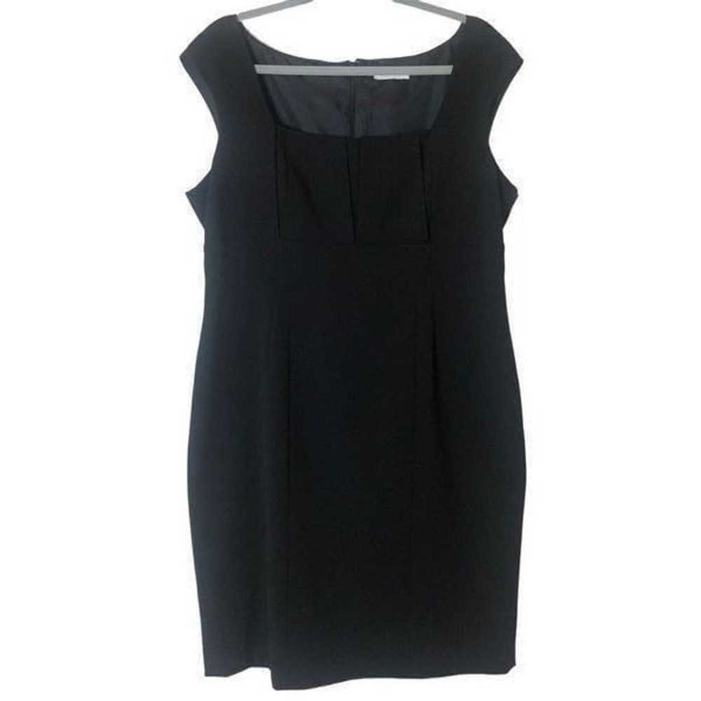 Calvin Klein Black Empire Waist Sheath Dress - image 1