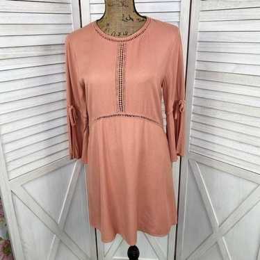 Amuse Society On The Go Crepe Boho Dress Rose Smal