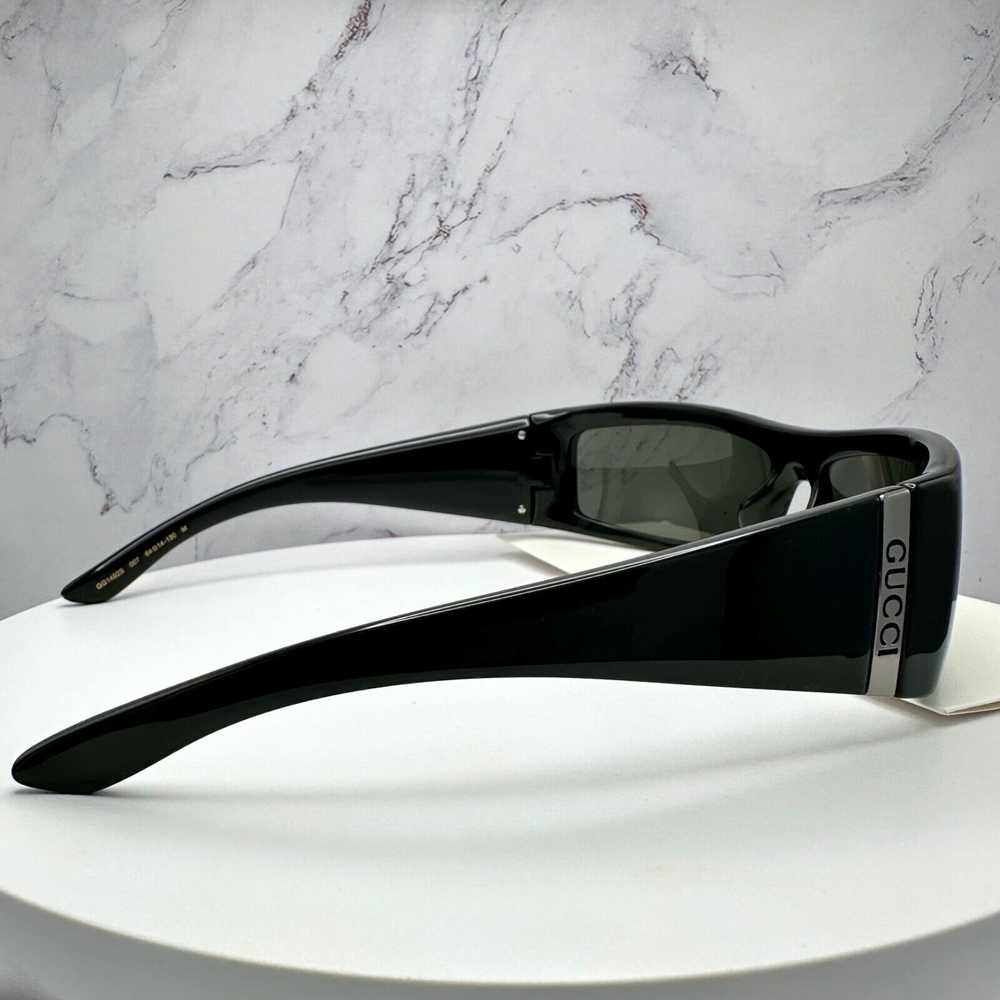 Gucci GUCCI Sunglasses Black Wrap Square Acetate … - image 10