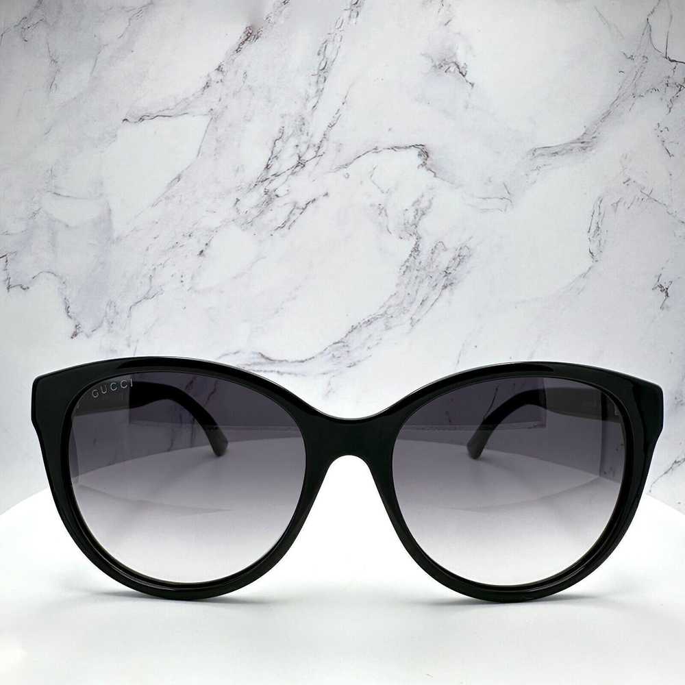 Gucci New Gucci Sunglasses Black Acetate Round - image 2