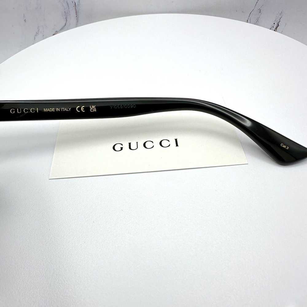 Gucci New Gucci Sunglasses Black Acetate Round - image 7