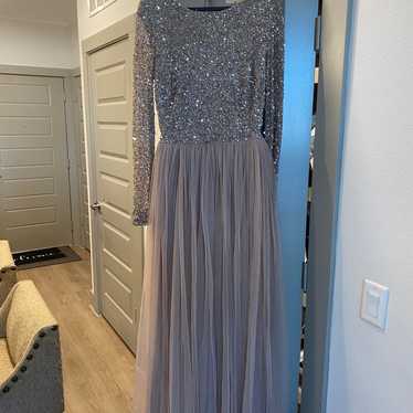 Tulle and sequin maxi dress