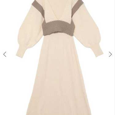 LAGUNAMOON Best Layered Knit Dress Ivory - image 1