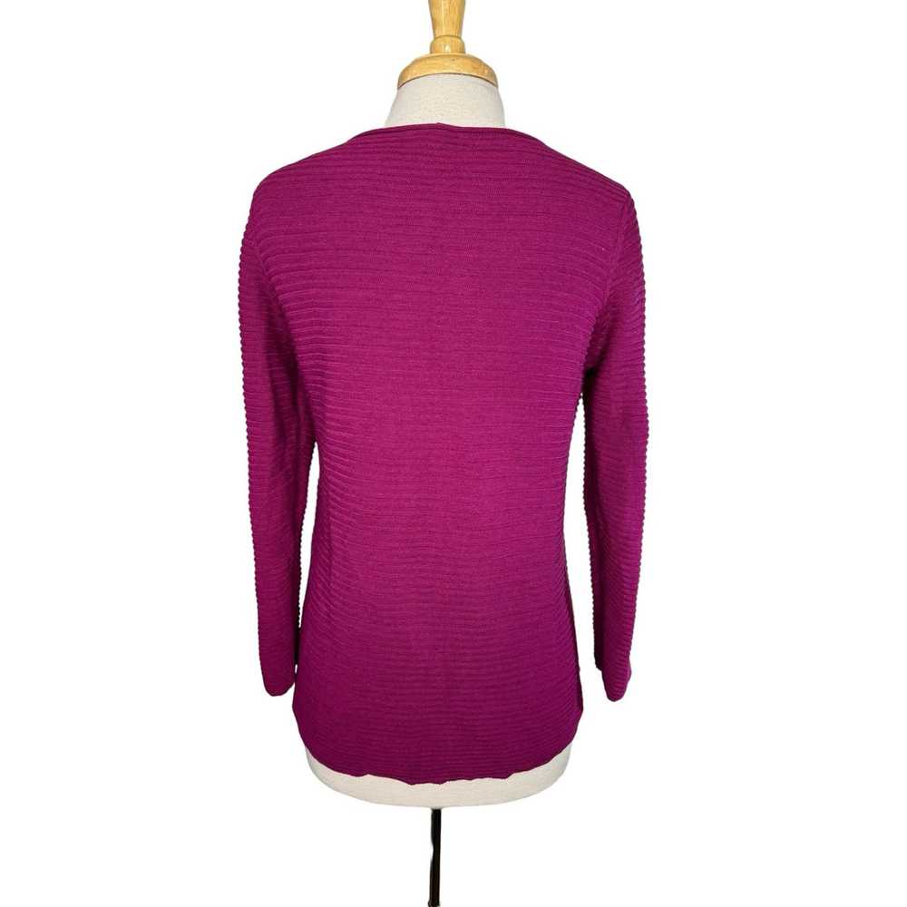 Eileen Fisher EILEEN FISHER Pink Ribbed Organic L… - image 3