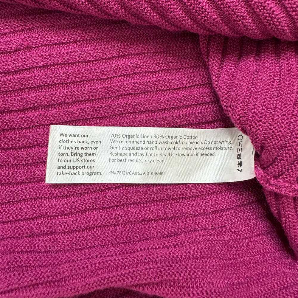 Eileen Fisher EILEEN FISHER Pink Ribbed Organic L… - image 7