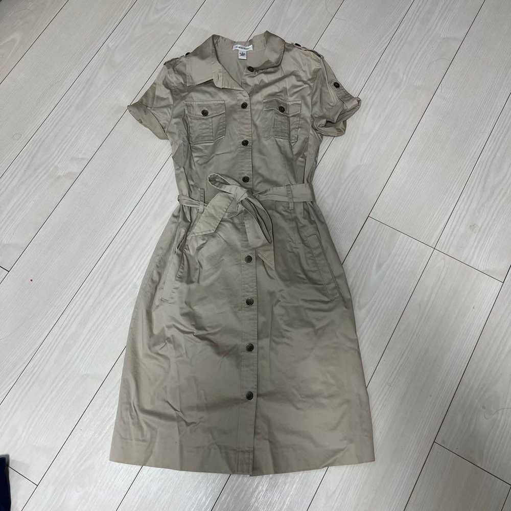 Calvin Klein Beige Shirt Dress Short Sleeve - image 2