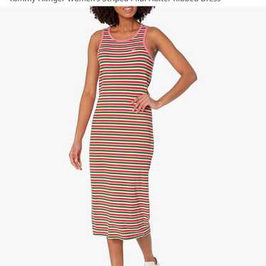 Tommy Hilfiger Women's Striped Midi Halter Ribbed 