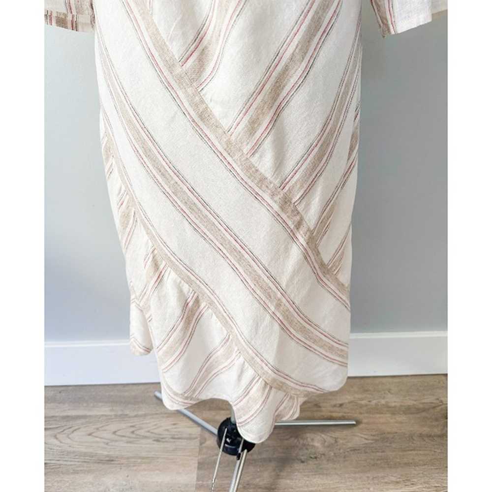 Soft Surroundings Equinox Striped Linen Dress - image 4