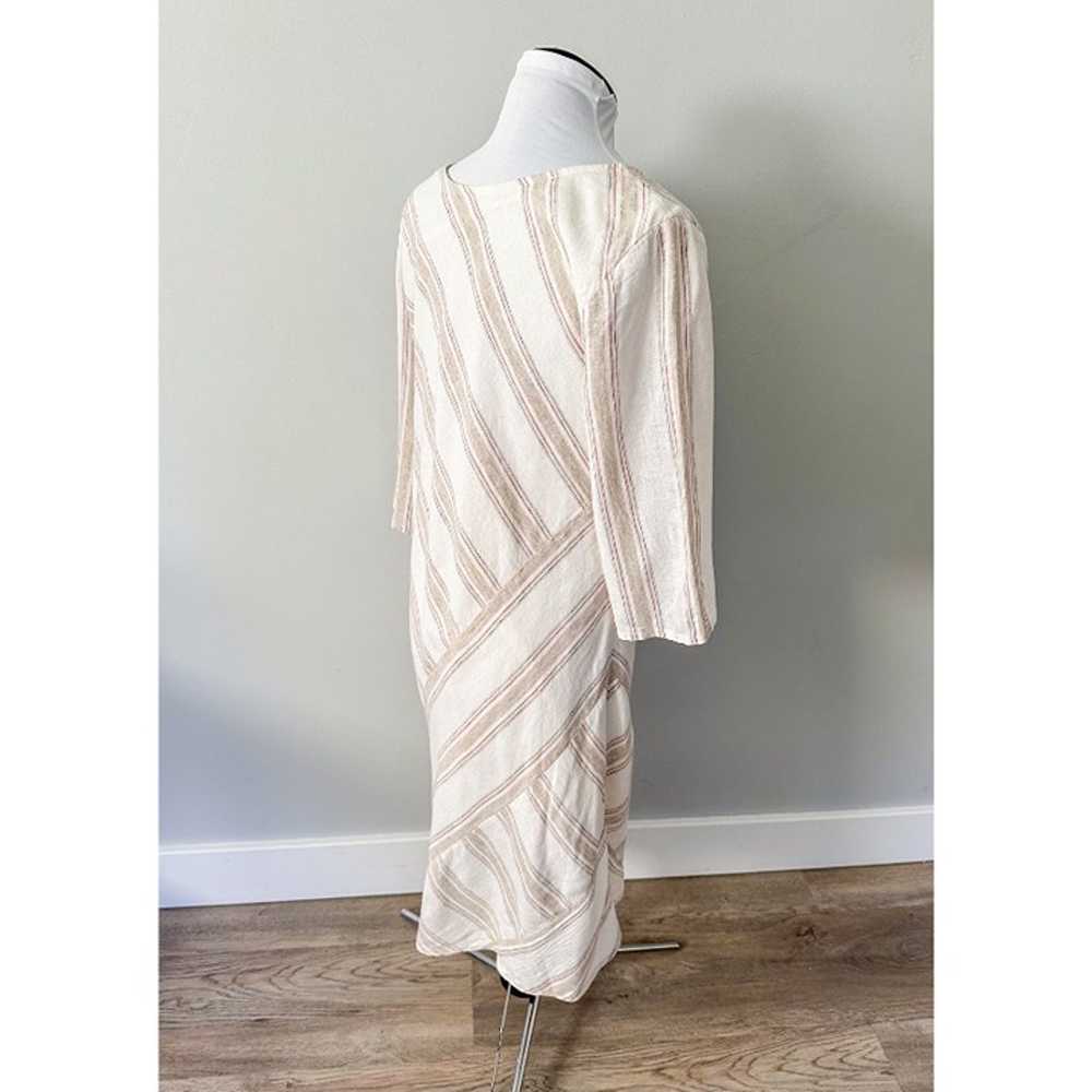 Soft Surroundings Equinox Striped Linen Dress - image 7