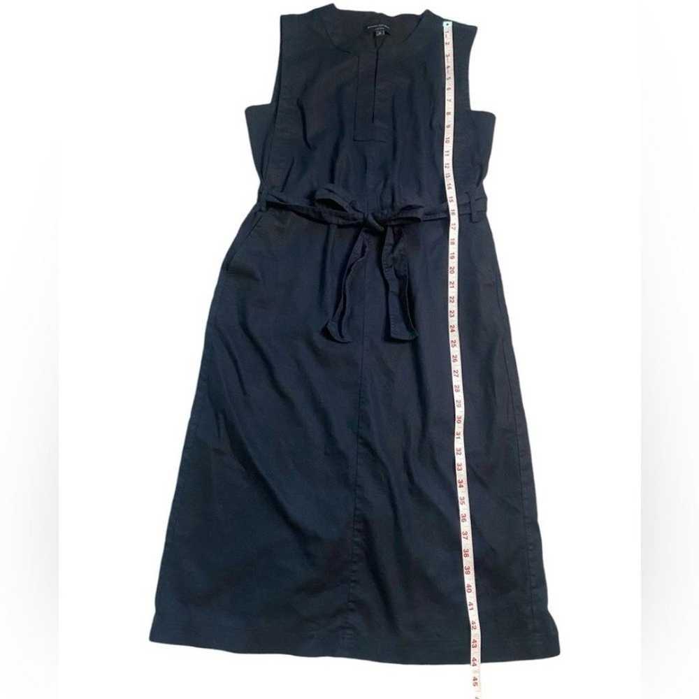 Banana Republic Black Linen Blend Midi Sleeveless… - image 7