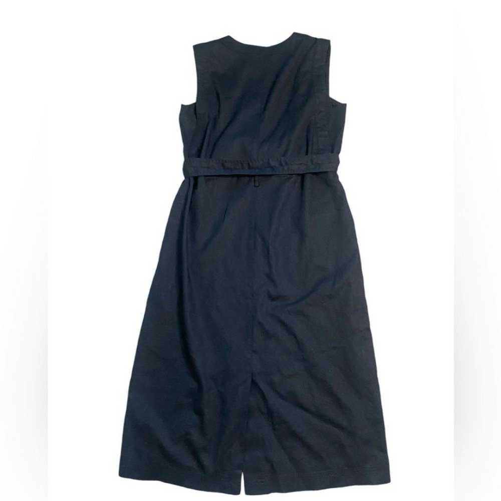 Banana Republic Black Linen Blend Midi Sleeveless… - image 8