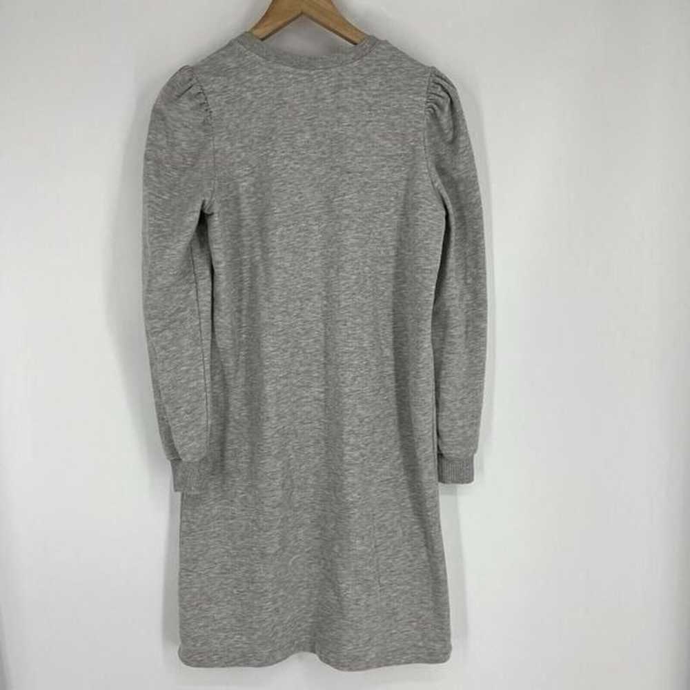 Boden Dress Size 8 Womens Gray Crew Neck Puff Lon… - image 5