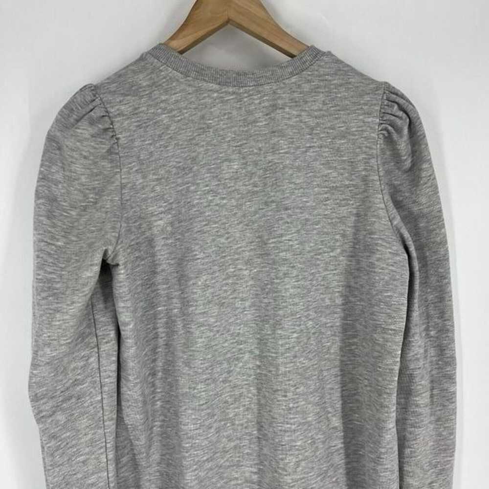 Boden Dress Size 8 Womens Gray Crew Neck Puff Lon… - image 6