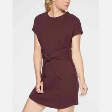 Athleta Embrace Sweatshirt Dress Maroon Size Mediu