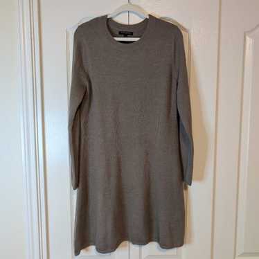 Banana Republic Fit & Flare Sweater Dress | Taupe 