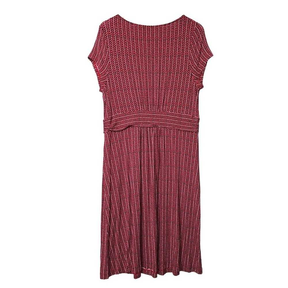 Boden Amelie Jersey Dress Womens 14L Twisted Chev… - image 2