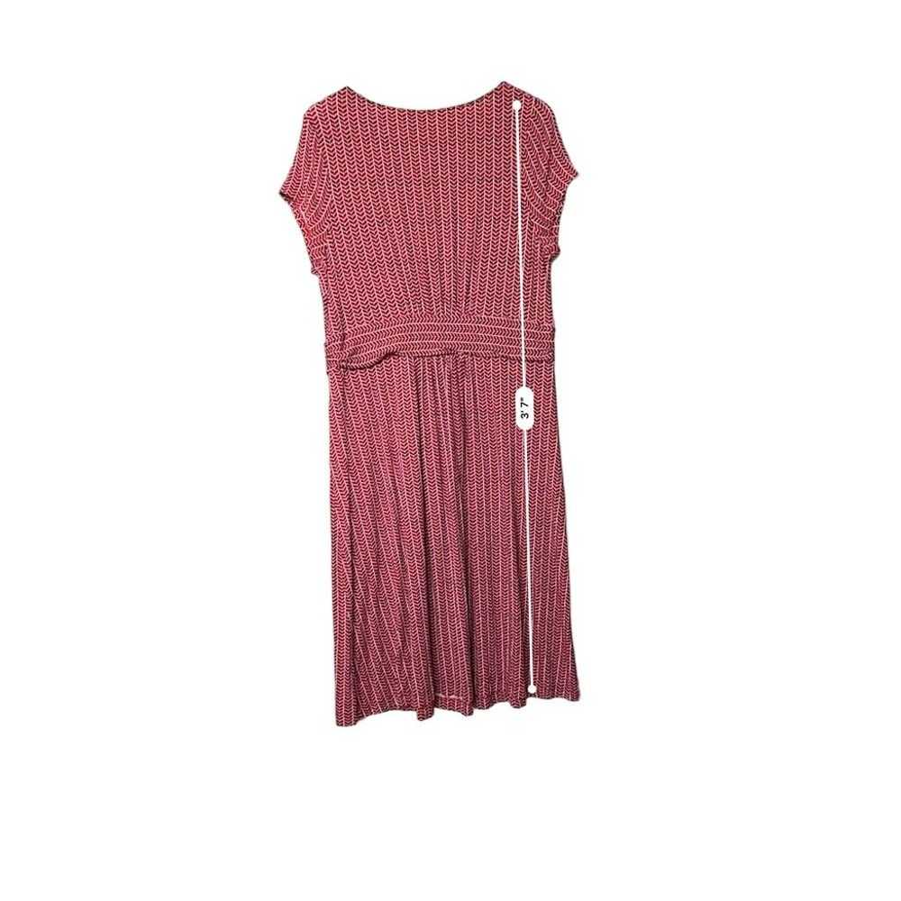 Boden Amelie Jersey Dress Womens 14L Twisted Chev… - image 3