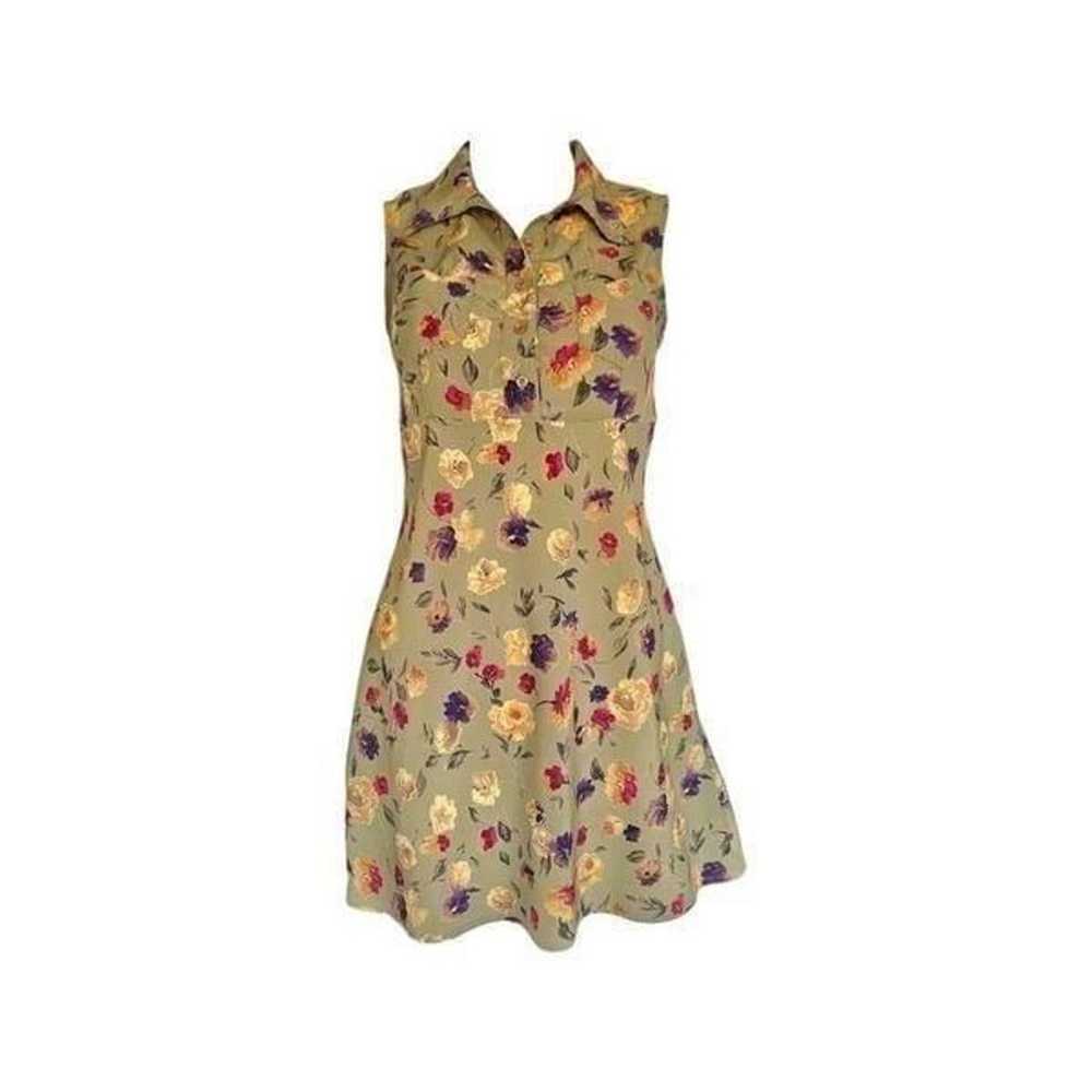 90s vintage floral mini dress - image 1