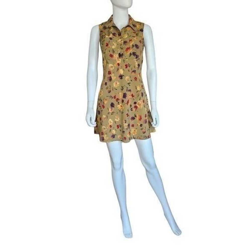 90s vintage floral mini dress - image 2