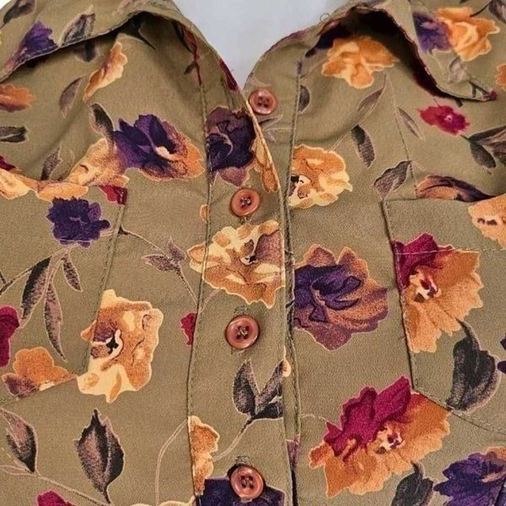 90s vintage floral mini dress - image 4