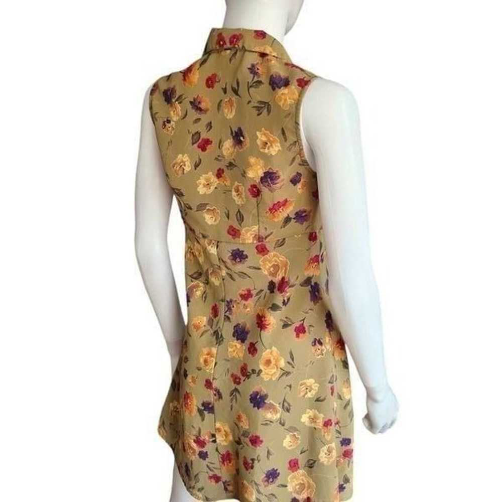 90s vintage floral mini dress - image 6