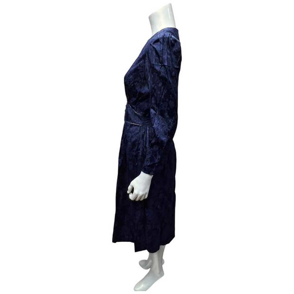 vintage 80s blue mrs darby dress - image 2