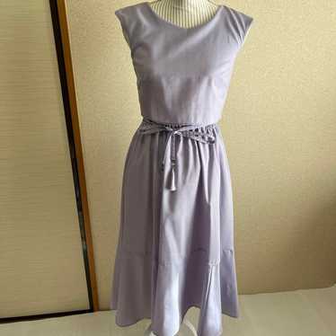 Lavender sleeveless knee-length dress - image 1