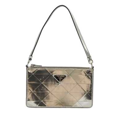 Prada Silver Leather Handbag (Pre-Owned) - image 1